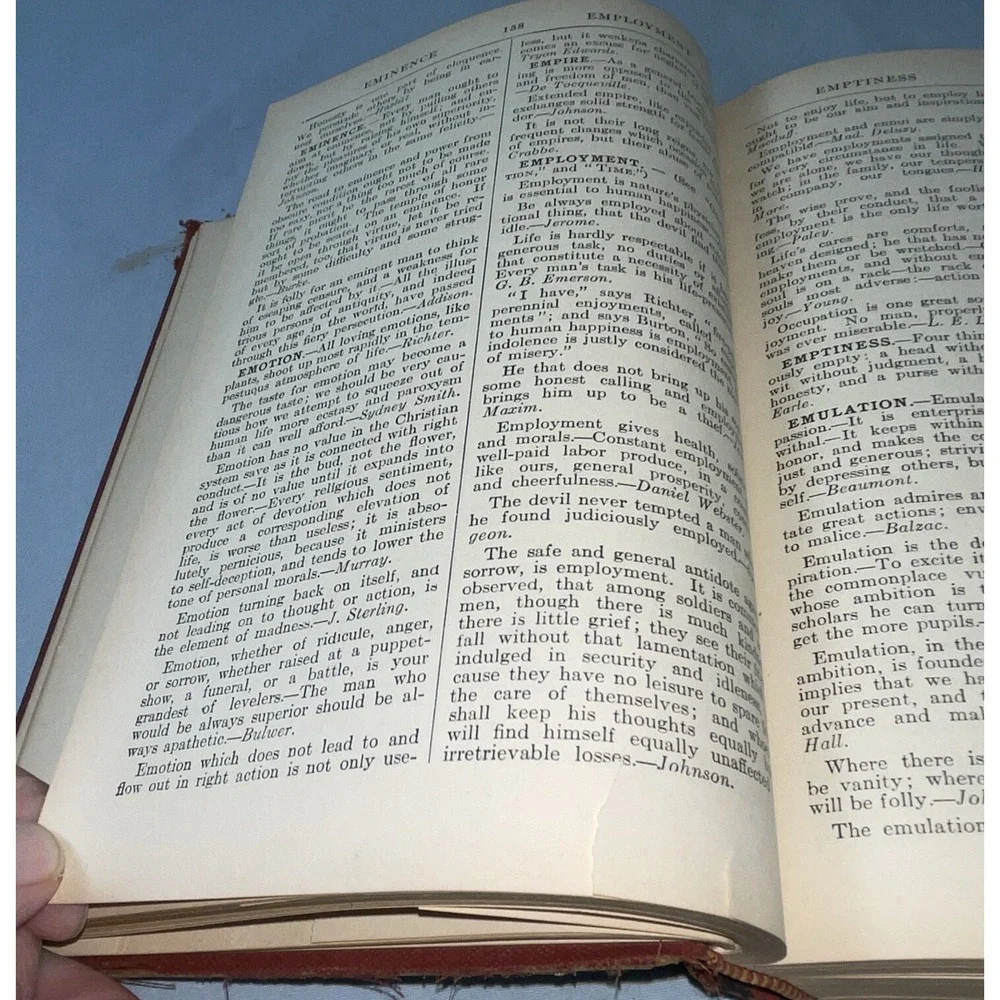 Useful Quotations‎ A Cyclopedia of Quotations by Tryon Edwards 1933 Hardcover